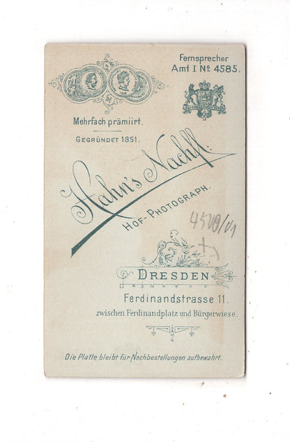 Fotografie Feines Paar - Dresden um 1900