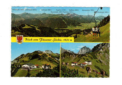 Ansichtskarte Blick vom Füssener Jöchle / Tirol / Österreich