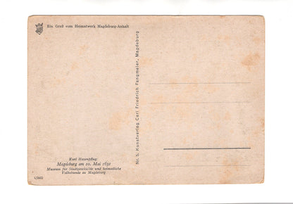 Ansichtskarte / Kunst Karl Hasenpflug - Magdeburg am 10. Mai 1631