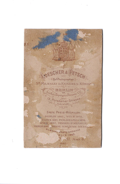 Fotografie Herrenportrait - Berlin 1897