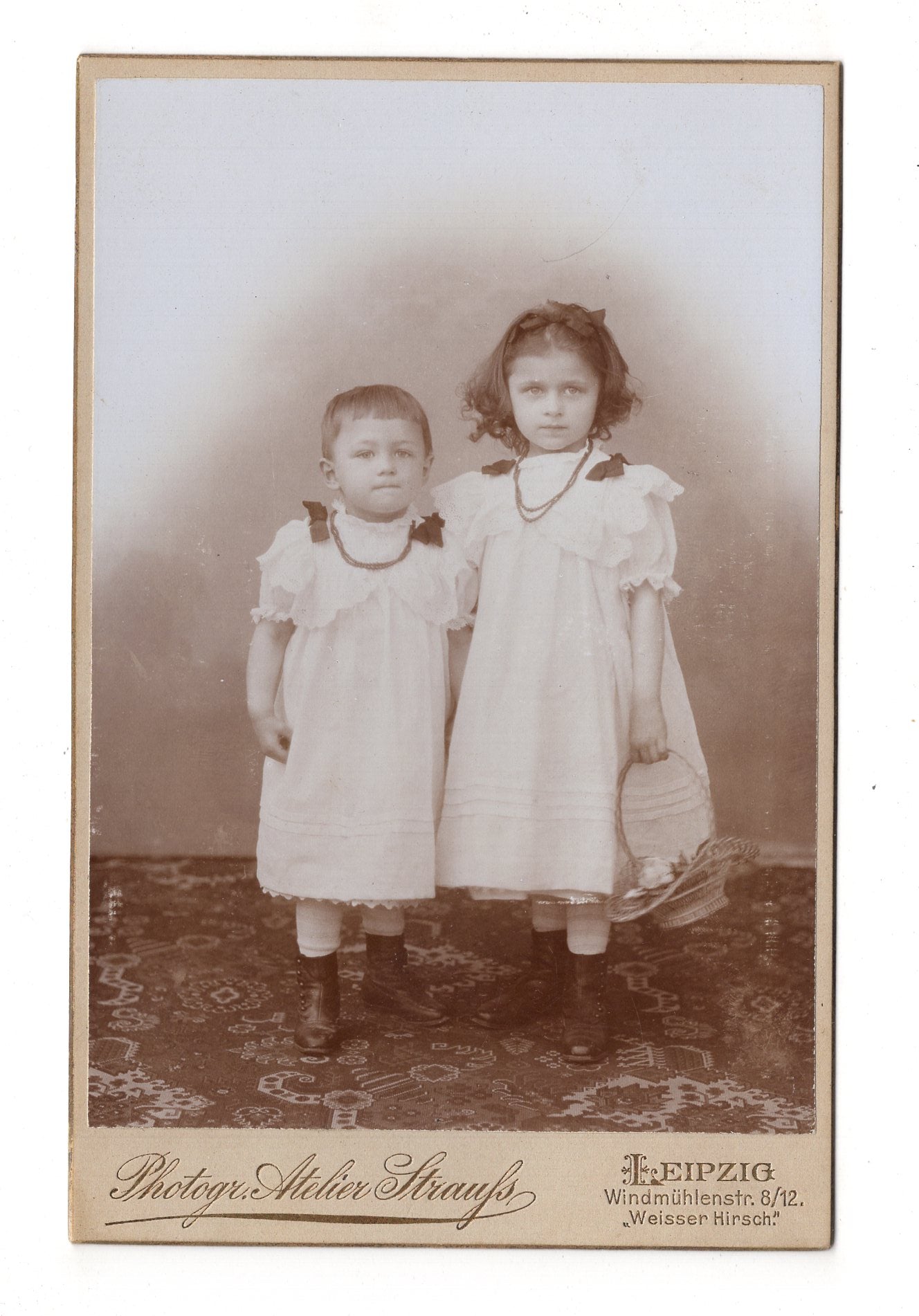 Fotografie Niedliche kleine Kinder - Leipzig 1890er / CAB U-31