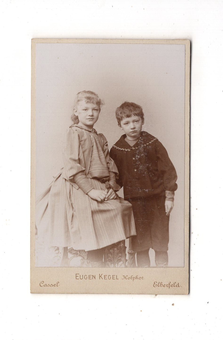 Fotografie Niedliche kleine Kinder - Kassel / Elberfeld 1890er