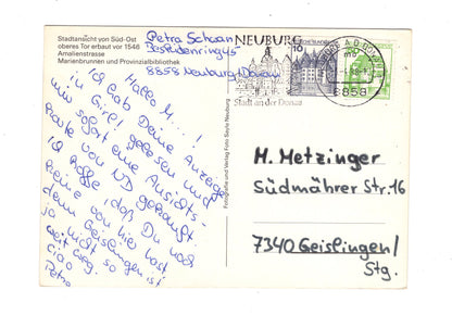 Ansichtskarte Residenzstadt Neuburg / Donau