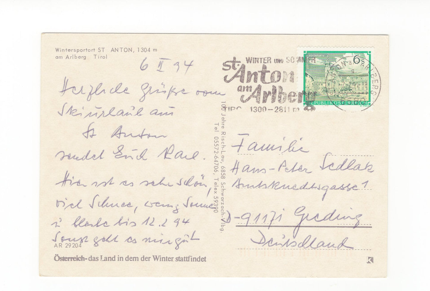 Ansichtskarte St. Anton am Arlberg / Tirol / Österreich