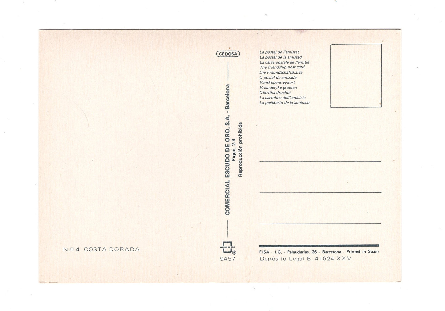 Ansichtskarte Costa Dorada / Spanien