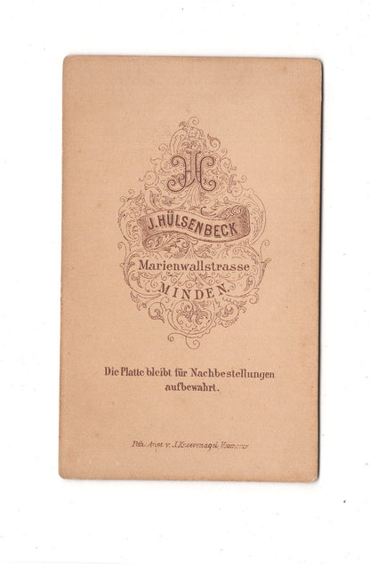 Fotografie Damenportrait - Minden 1880er / CDV C1-10