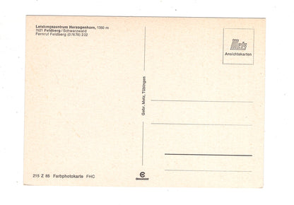 Ansichtskarte Feldberg / Schwarzwald / Leistungszentrum Herzogenhorn / K1-47