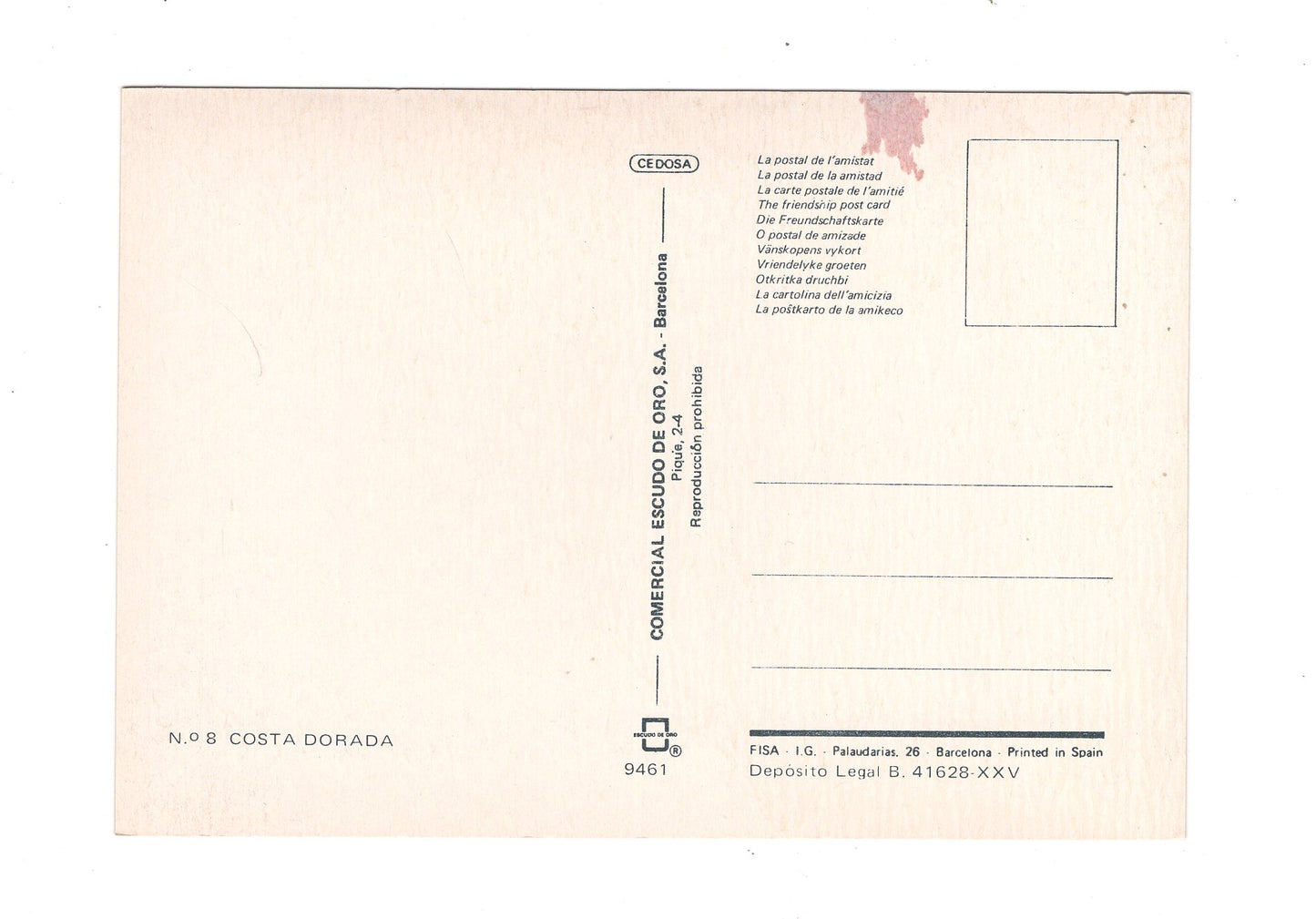 Ansichtskarte Costa Dorada / Spanien