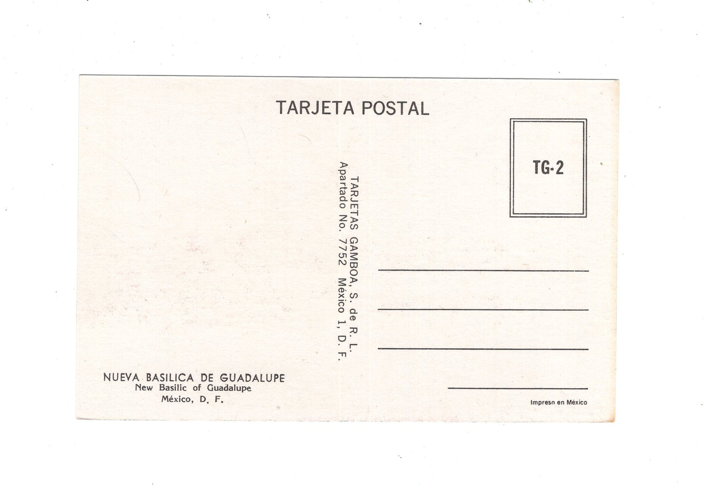 Ansichtskarte Mexico City / Nueva Basilica de Guadalupe / Mexiko