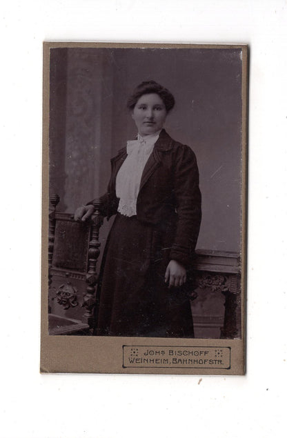 Fotografie Feine Dame - Weinheim 1900er / CDV L1-31