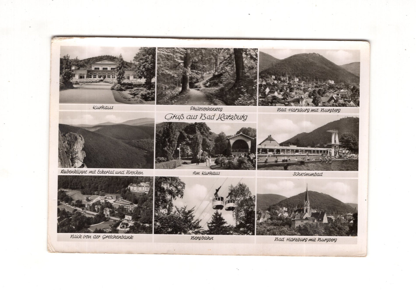 Ansichtskarte Bad Harzburg / Kurhaus / Bergbahn +++