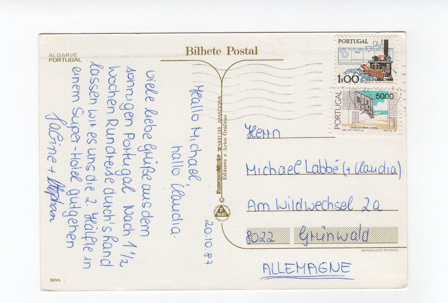 Ansichtskarte Algarve / Portugal