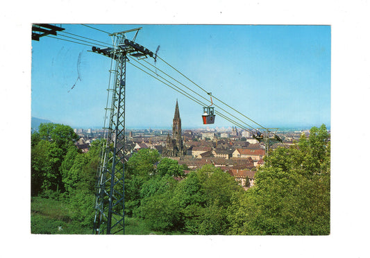 Ansichtskarte Freiburg im Breisgau / Schlossberg-Seilbahn / G1-64
