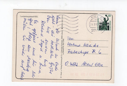 Ansichtskarte Kiel / Leuchtturm Holtenau / Schwedenkai +++