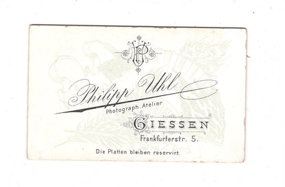 Fotografie Niedliches kleines Kind - Gießen 1890er / CDV M1-33