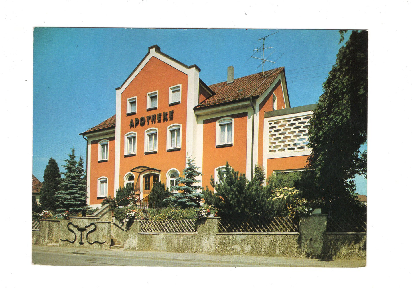 Ansichtskarte Goetz`sche Apotheke / Ostrach 1 / H1-60