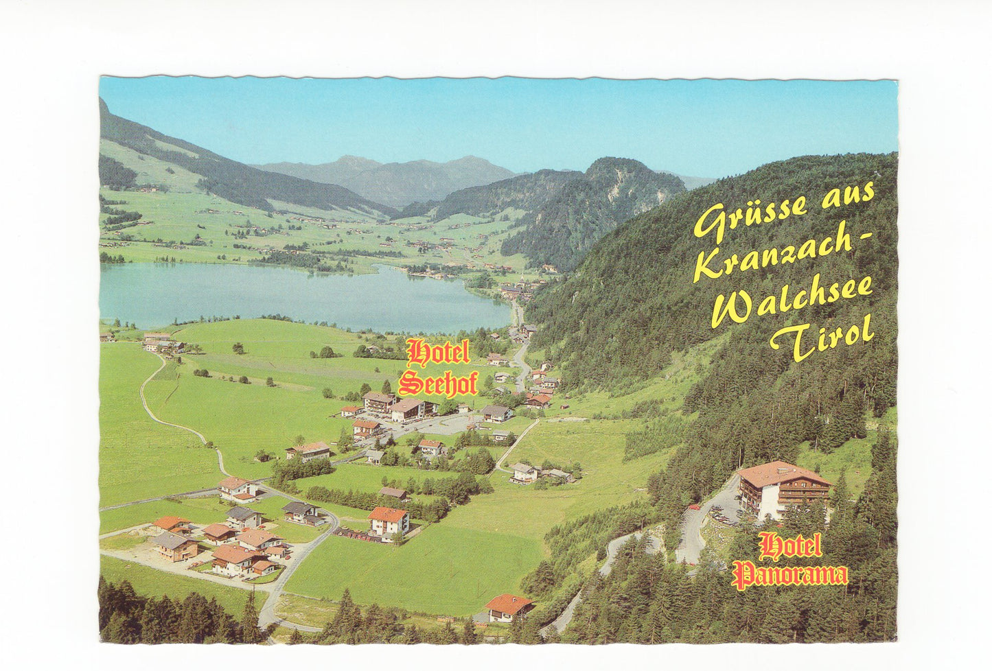 Ansichtskarte Hotel Seehof - Hotel Panorama / Kranzach-Walchsee / Tirol / Österreich