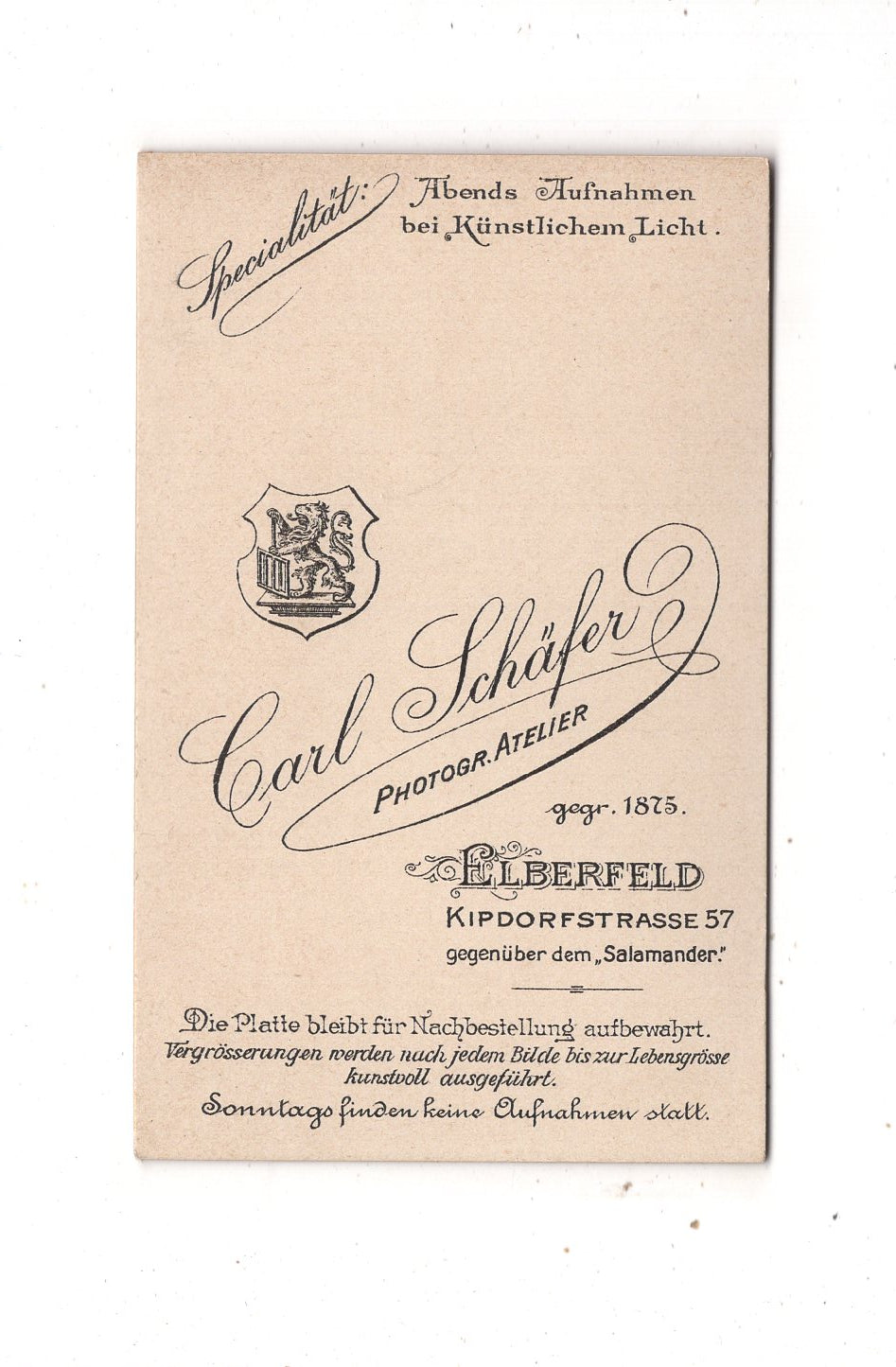 Fotografie Feines Paar - Elberfeld 1902