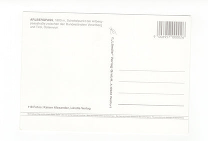 Ansichtskarte Arlbergpass / Tirol / Österreich