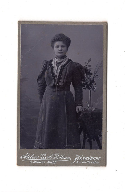 Fotografie Feine Dame - Altenburg 1900er / CDV L1-31