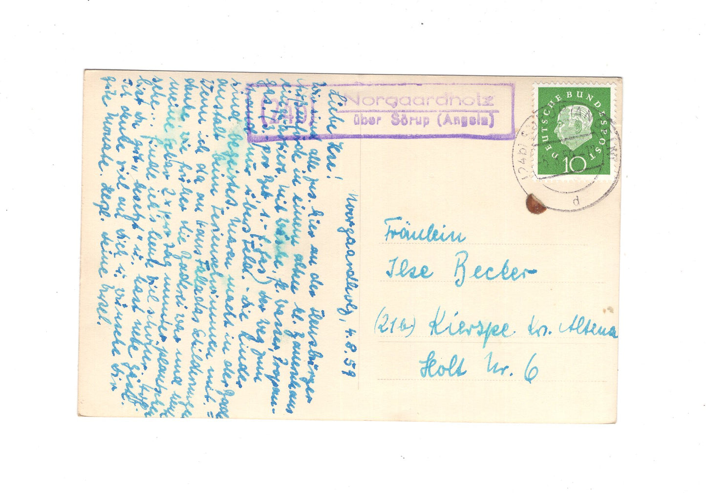 Ansichtskarte Norgaardholz an der Ostsee