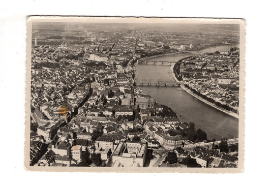 Ansichtskarte Basel mit den 4 Rheinbrücken/ Schweiz