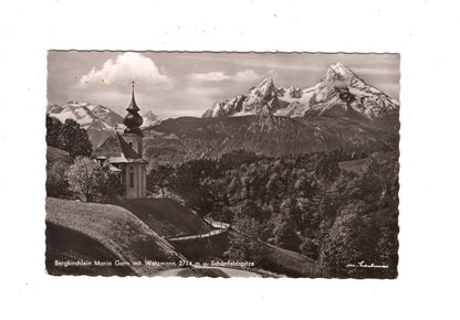Ansichtskarte Bergkirchlein Maria Gern mit Watzmann / N1-70