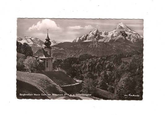 Ansichtskarte Bergkirchlein Maria Gern mit Watzmann / N1-70