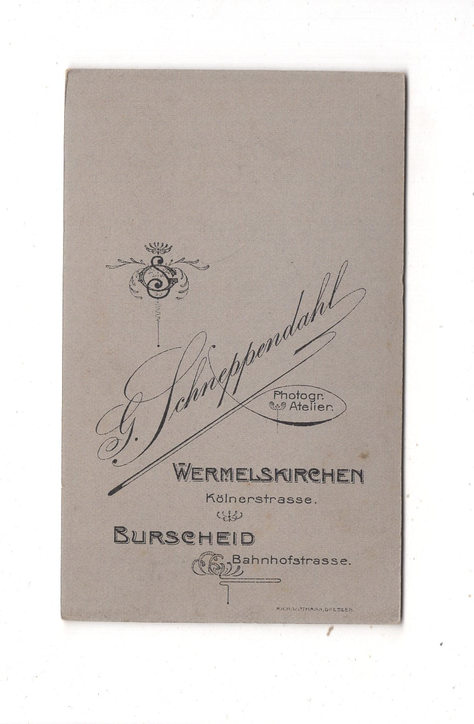 Fotografie Niedlicher kleiner Junge - Wermelskirchen & Burscheid 1900er / CDV M1-13
