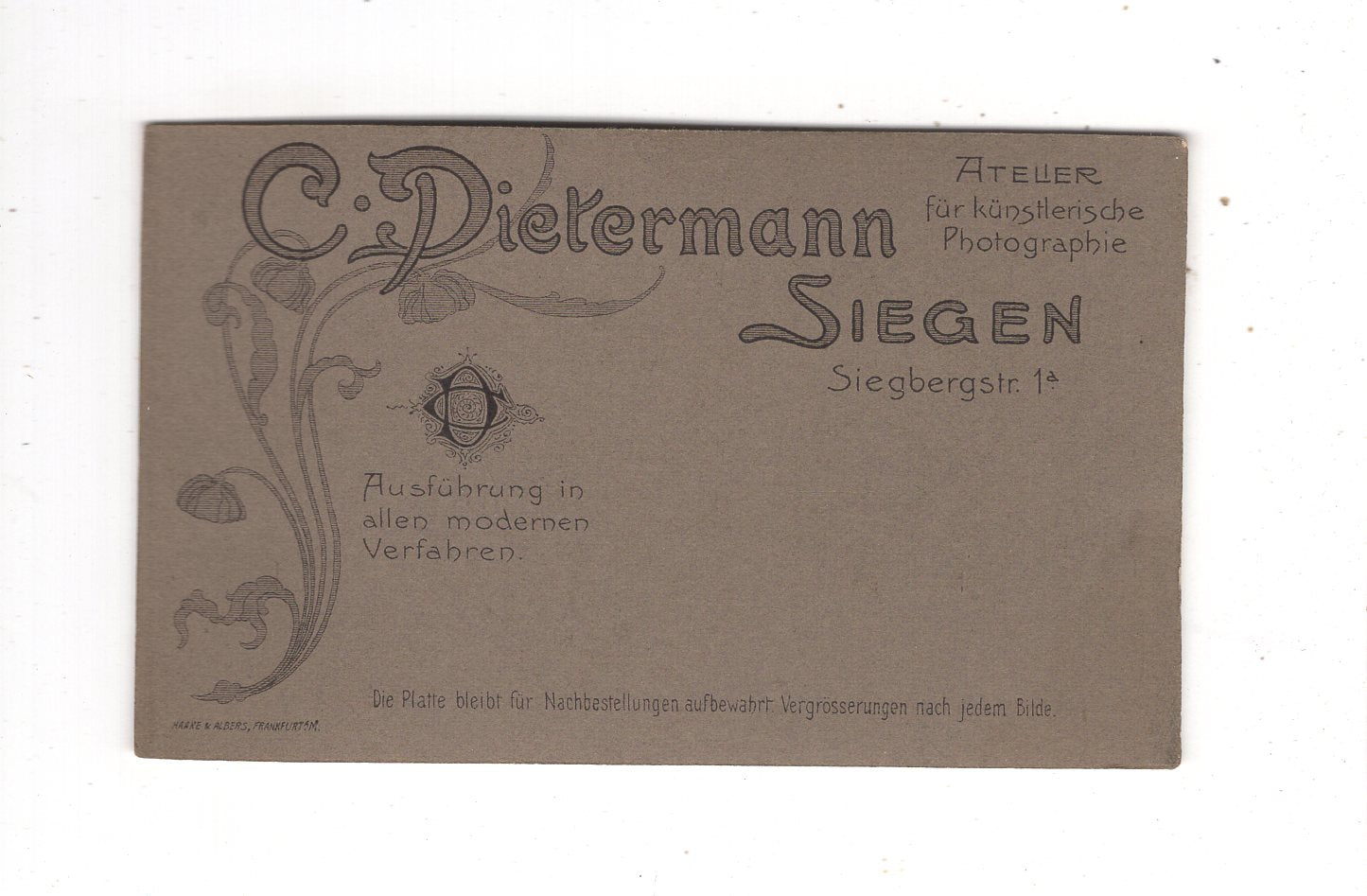 Fotografie Feines Paar - Siegen 1900er