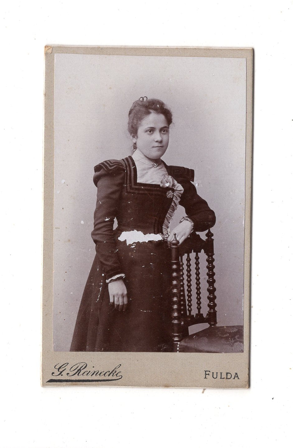 Fotografie Feine Dame - Fulda 1890er / CDV L1-31