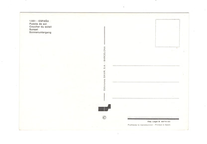 Ansichtskarte Sonnenuntergang / Spanien