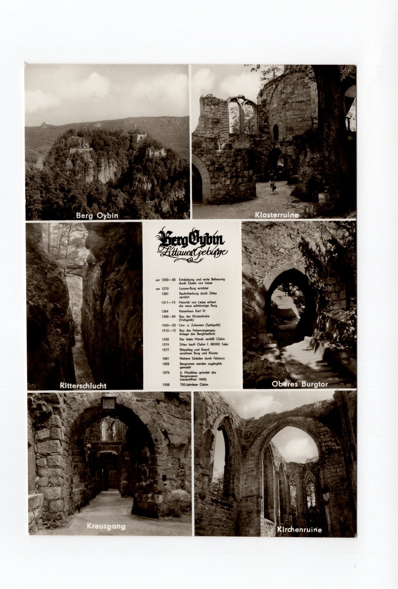Ansichtskarte Berg Oybin / Zittauer Gebirge