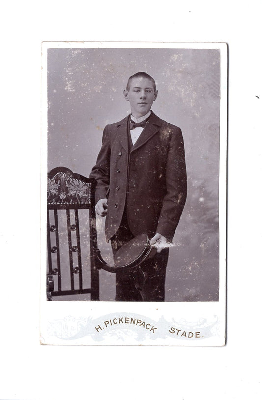 Fotografie Feiner Junge / benannt - Stade um 1900