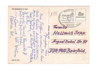 Ansichtskarte Schweinfurt am Main / I1-59