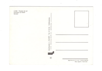 Ansichtskarte Puesta de sol / Spanien