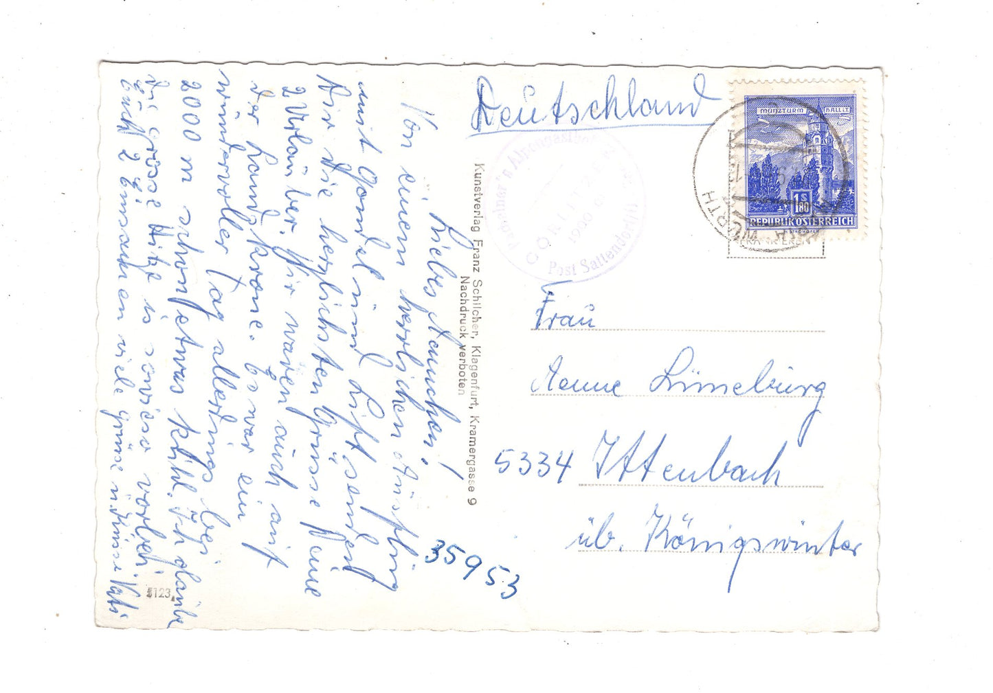 Ansichtskarte Pacheiners Gerlitzenhaus / Österreich / N1-70