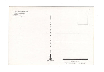 Ansichtskarte Puesta de sol / Spanien