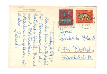 Ansichtskarte Oberammergau / Passionstheater / H1-61