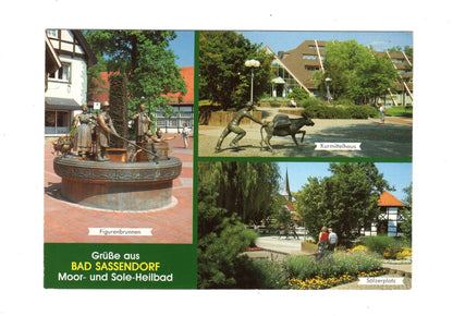 Ansichtskarte Bad Sassendorf / Figurenbrunnen +++