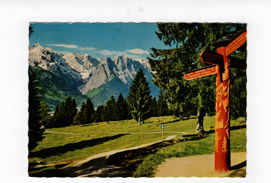 Ansichtskarte Kramerplateauweg bei Garmisch-Partenkirchen