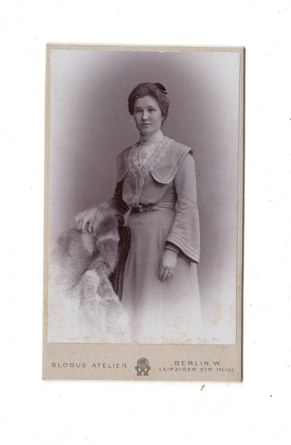 Fotografie Feine Dame - Berlin um 1900 / CDV L1-31