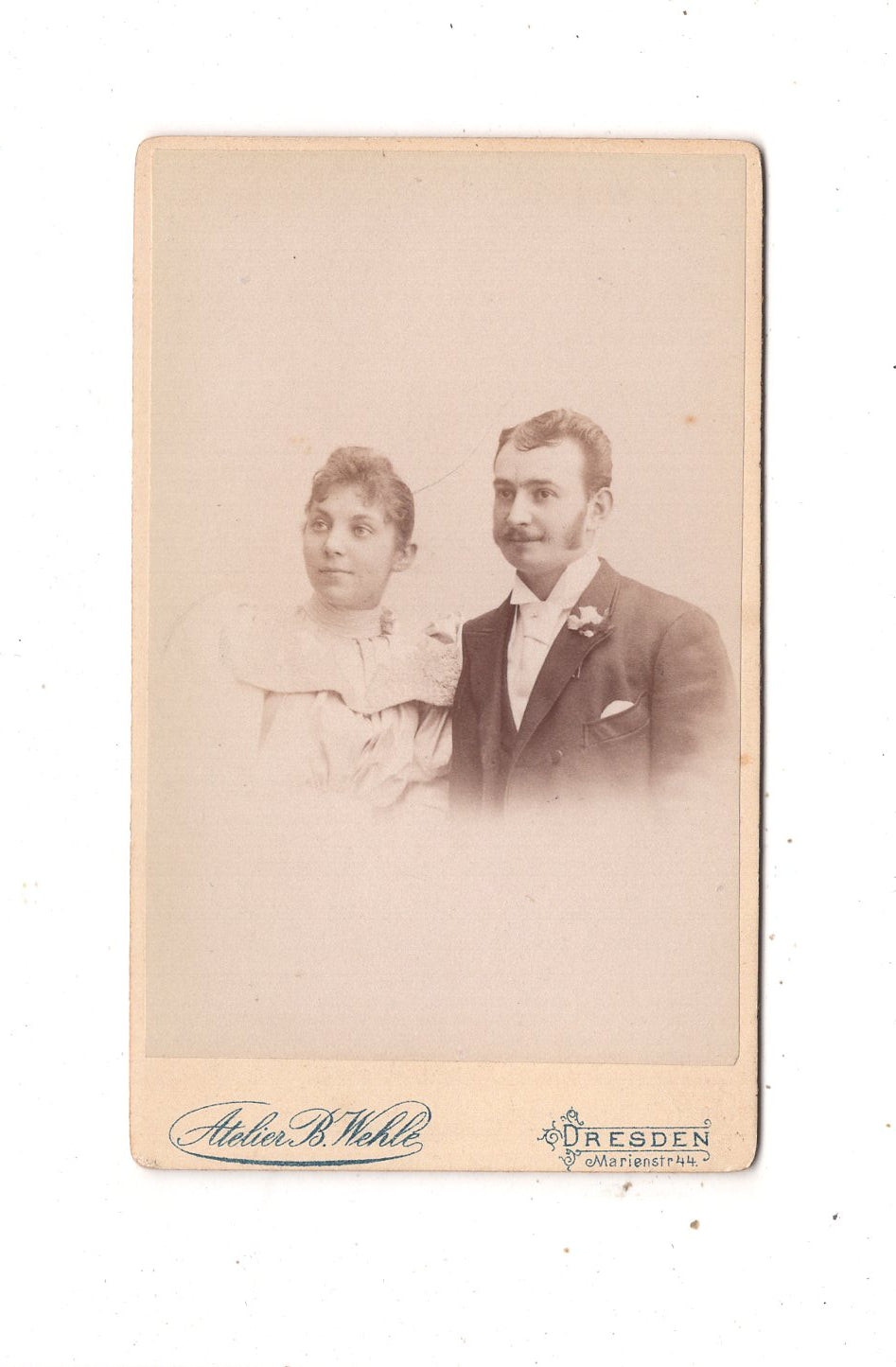 Fotografie Feines Paar - Dresden um 1890