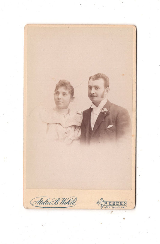 Fotografie Feines Paar - Dresden um 1890