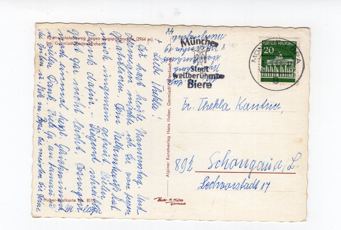 Ansichtskarte Kramerplateauweg bei Garmisch-Partenkirchen