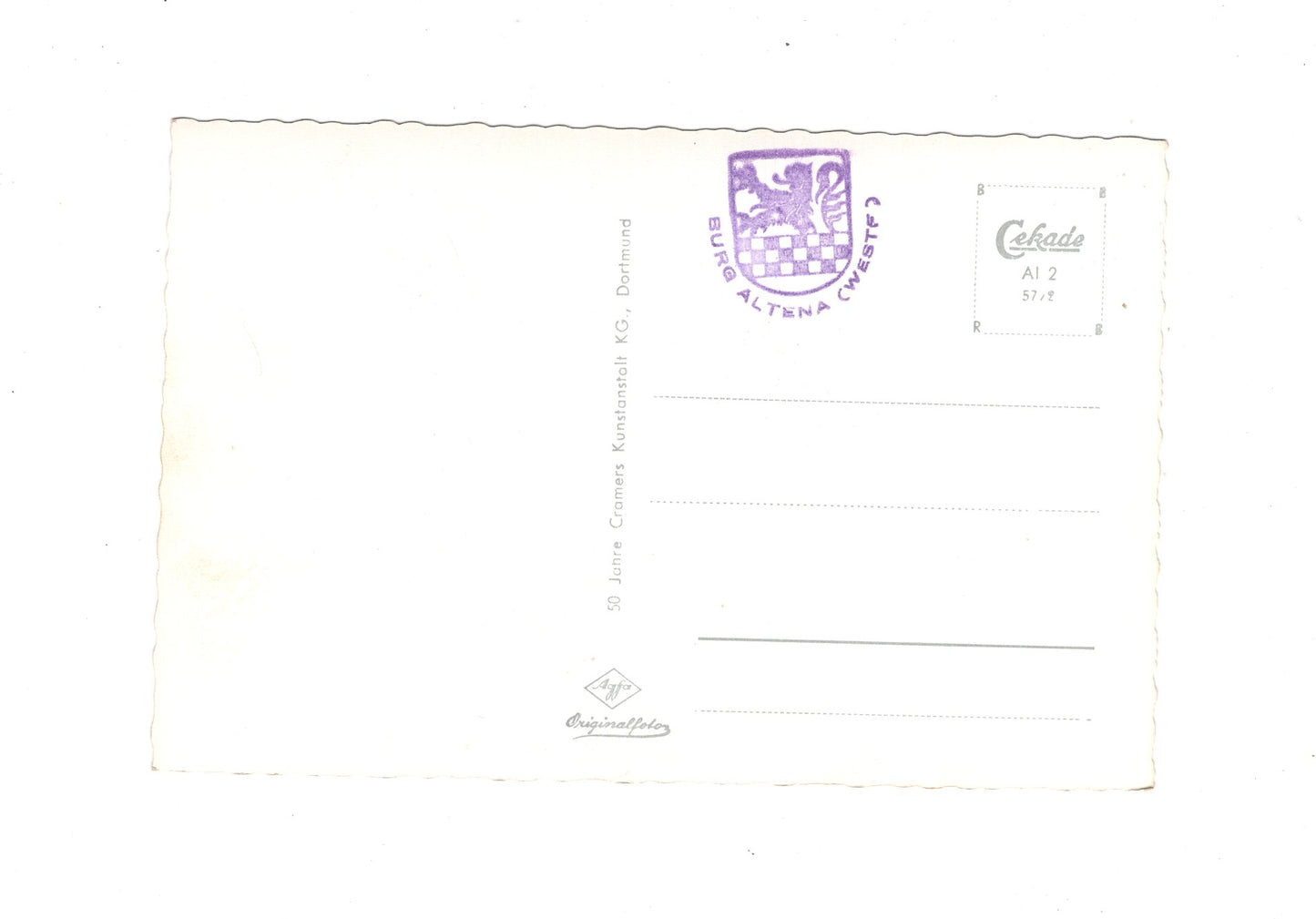 Ansichtskarte Altena in Westfalen