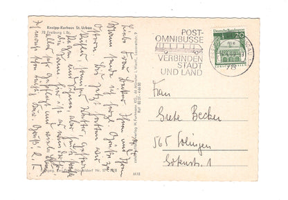 Ansichtskarte Freiburg im Breisgau / Kneipp-Kurhaus St. Urban / G1-64