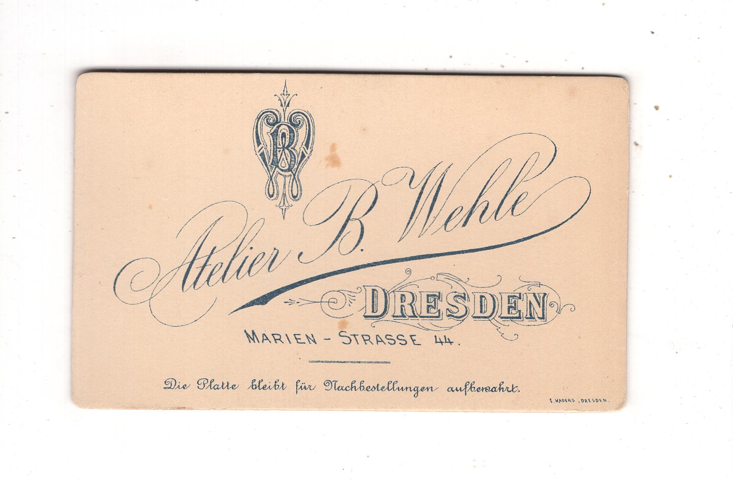 Fotografie Feines Paar - Dresden um 1890