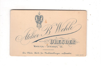 Fotografie Feines Paar - Dresden um 1890