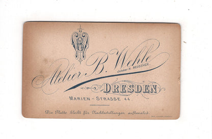 Fotografie Niedlicher kleiner Junge - Dresden 1880er / CDV M1-13